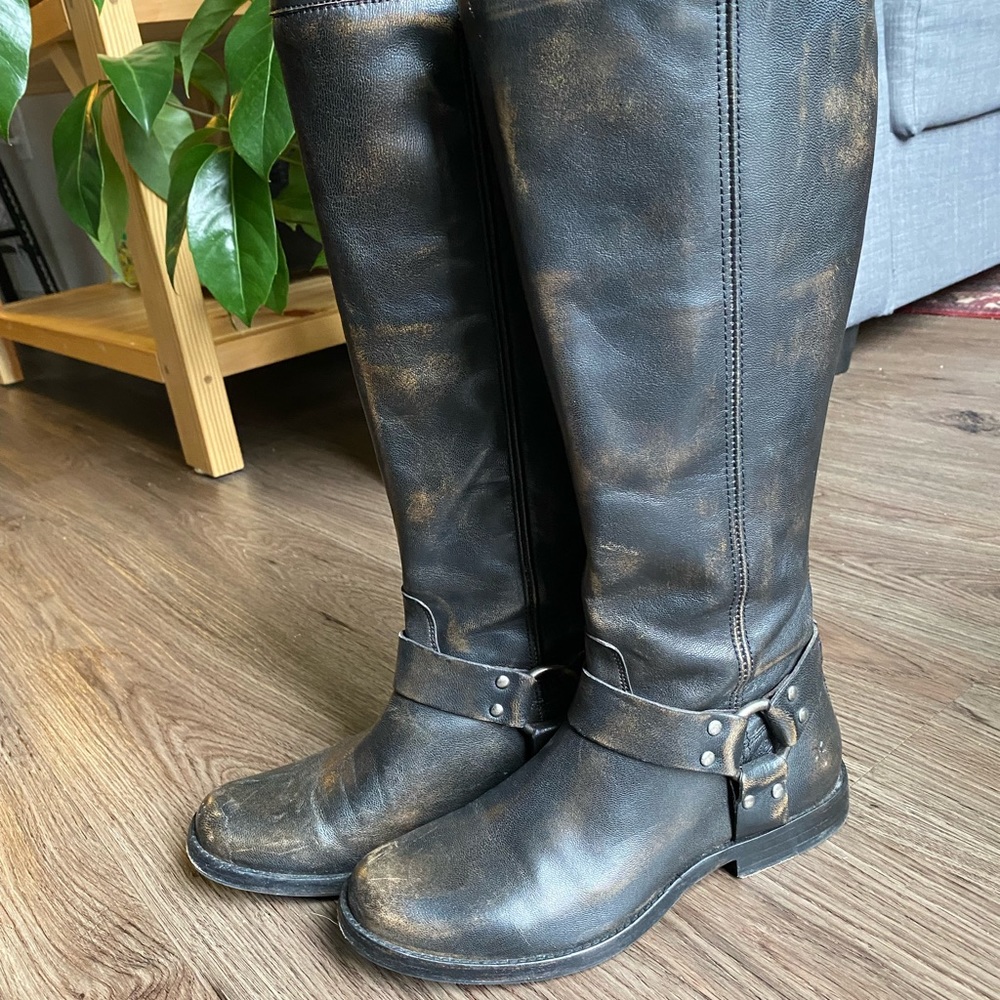 Frye Phillip Harness Tall Boots